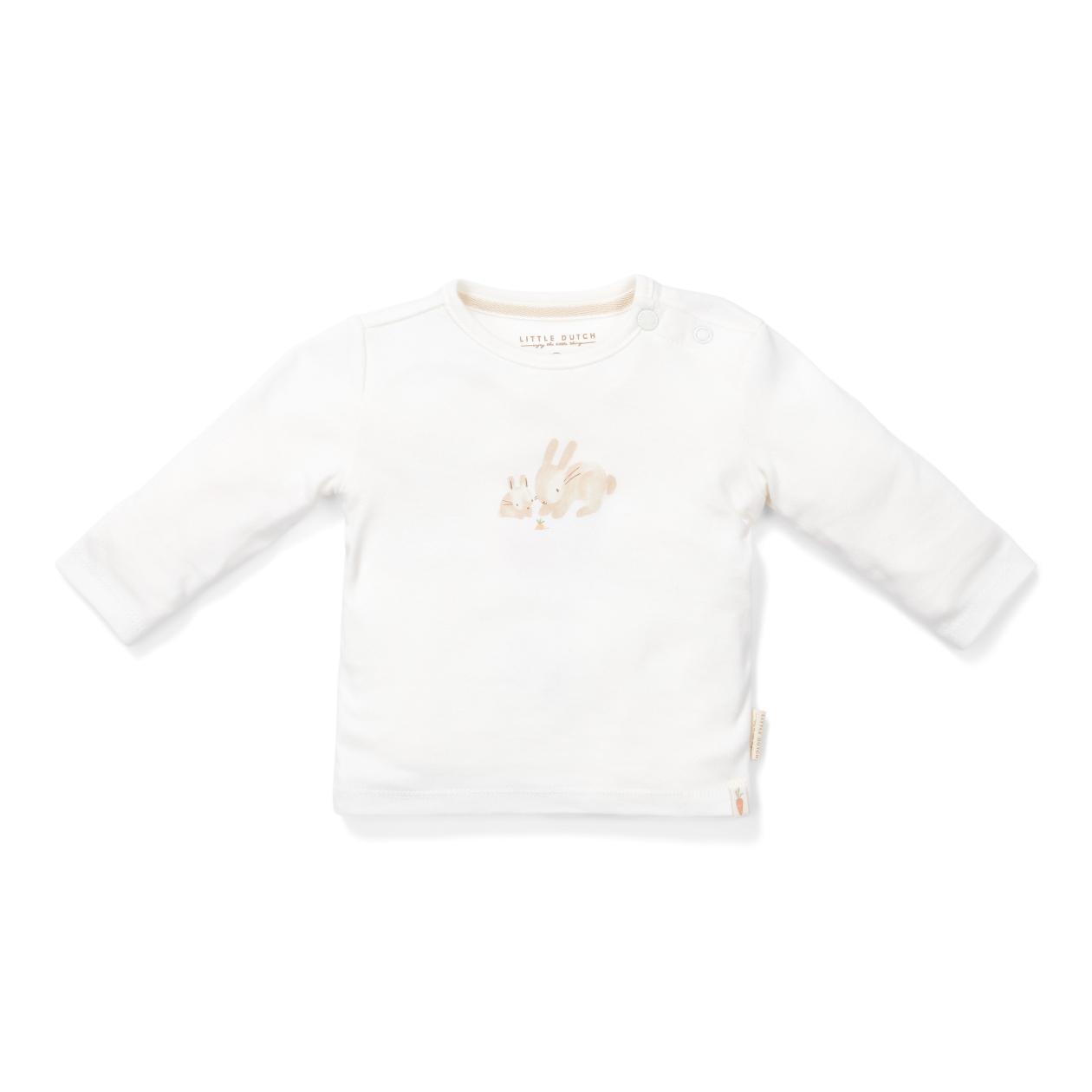 T-shirt Little Dutch lange mouwen baby bunny wit OP=OP